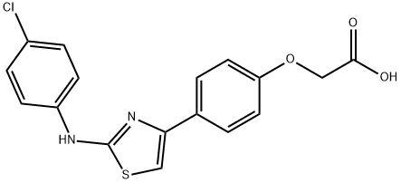 2-[4-[2-[(4-chlorophenyl)amino]-1,3-thiazol-4-yl]phenoxy]acetic acid