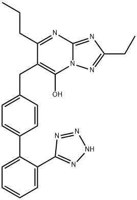 8-ethyl-4-propyl-3-[[4-[2-(2H-tetrazol-5-yl)phenyl]phenyl]methyl]-1,5, 7,9-tetrazabicyclo[4.3.0]nona-3,5,7-trien-2-one