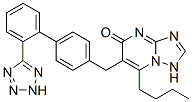 2-butyl-3-[[4-[2-(2H-tetrazol-5-yl)phenyl]phenyl]methyl]-1,5,7,9-tetra zabicyclo[4.3.0]nona-2,5,7-trien-4-one
