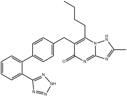 2-butyl-8-methyl-3-[[4-[2-(2H-tetrazol-5-yl)phenyl]phenyl]methyl]-1,5, 7,9-tetrazabicyclo[4.3.0]nona-2,5,7-trien-4-one
