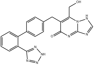 2-(hydroxymethyl)-3-[[4-[2-(2H-tetrazol-5-yl)phenyl]phenyl]methyl]-1,5 ,7,9-tetrazabicyclo[4.3.0]nona-2,5,7-trien-4-one