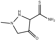 3-Pyrazolidinecarbothioamide,  1-methyl-4-oxo-
