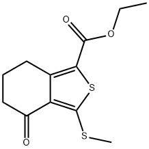 3-(甲硫基)-4-氧代-4,5,6,7-四氢苯并〔C)噻吩-1-羧酸乙酯