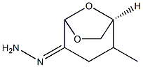 6,8-Dioxabicyclo[3.2.1]octan-4-one,  2-methyl-,  hydrazone,  (1S-exo)-  (9CI)