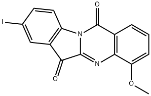Indolo[2,1-b]quinazoline-6,12-dione,  8-iodo-4-methoxy-