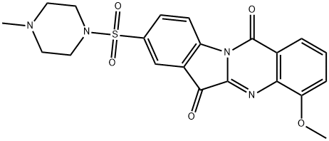 Piperazine,  1-[(6,12-dihydro-4-methoxy-6,12-dioxoindolo[2,1-b]quinazolin-8-yl)sulfonyl]-4-methyl-  (9CI)