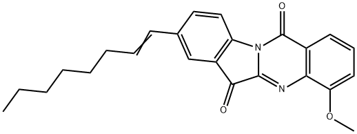 Indolo[2,1-b]quinazoline-6,12-dione,  4-methoxy-8-(1-octenyl)-  (9CI)