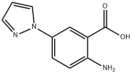 Benzoic acid, 2-amino-5-(1H-pyrazol-1-yl)- (9CI)