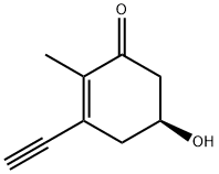 2-Cyclohexen-1-one, 3-ethynyl-5-hydroxy-2-methyl-, (S)- (9CI)