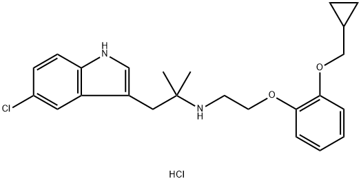 (N-[2-(2-CYCLOPROPYLMETHOXYPHENOXY)ETHYL]-5-CHLORO-ALPHA,ALPHA-DIMETHYL-1H-INDOLE-3-ETHANAMINE) HYDROCHLORIDE