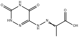 Propanoic acid, 2-[(2,3,4,5-tetrahydro-3,5-dioxo-1,2,4-triazin-6-yl)hydrazono]- (9CI)