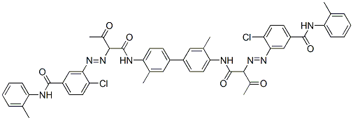 4,4||-||-Bis[2-[2-chloro-5-(o-methylphenylcarbamoyl)phenylazo]acetoacetylamino]-3,3||-||-dimethylbiphenyl