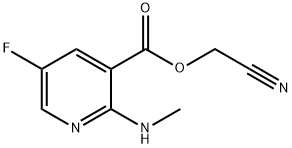3-Pyridinecarboxylicacid,5-fluoro-2-(methylamino)-,cyanomethylester(9CI)