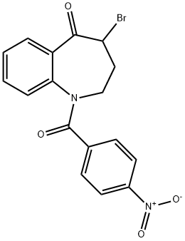 4-BROMO-1-(4-NITROBENZOYL)-1,2,3,4-TETRAHYDRO-5H-1-BENZAZEPIN-5-O NE