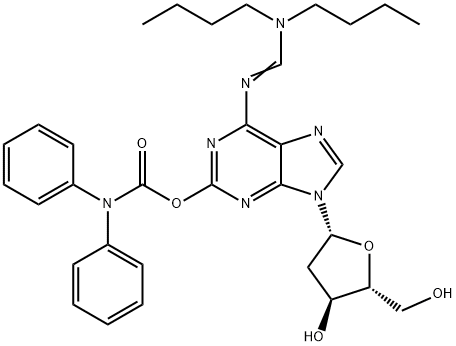 N6-(DIISOBUTYLAMINOMETHYLIDENE)-O2-(DIPHENYLCARBAMOYL)-2||-||-DEOXYISOGUANOSINE