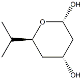 2H-Pyran-2,4-diol,tetrahydro-6-(1-methylethyl)-,[2S-(2alpha,4alpha,6bta)]-(9CI)