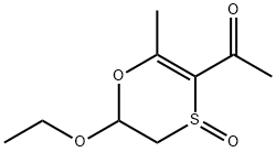 Ethanone, 1-(6-ethoxy-5,6-dihydro-2-methyl-4-oxido-1,4-oxathiin-3-yl)- (9CI)
