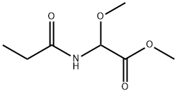 Acetic  acid,  methoxy[(1-oxopropyl)amino]-,  methyl  ester  (9CI)