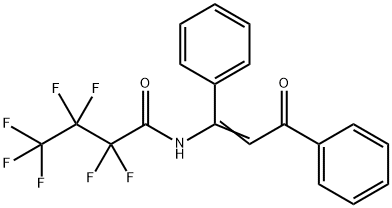 Perfluorobutanamide, N-(2-benzoyl-1-phenylethen-1-yl)-
