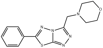 3-(morpholin-4-ylmethyl)-6-phenyl[1,2,4]triazolo[3,4-b][1,3,4]thiadiazole