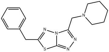 6-benzyl-3-(piperidin-1-ylmethyl)[1,2,4]triazolo[3,4-b][1,3,4]thiadiazole
