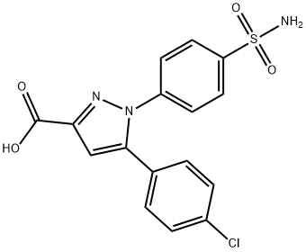 5-(4-氯苯基)-1-(4-氨磺酰苯基)-1H-吡唑-3-羧酸