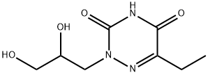 1,2,4-Triazine-3,5(2H,4H)-dione, 2-(2,3-dihydroxypropyl)-6-ethyl- (9CI)