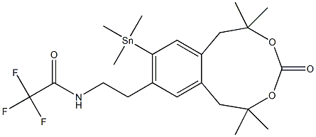 N-trifluoroacetyl-(3,4-dimethoxy-6-trimethylstannylphenyl)ethylamine