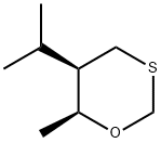 1,3-Oxathiane,6-methyl-5-(1-methylethyl)-,cis-(9CI)