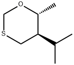 1,3-Oxathiane,6-methyl-5-(1-methylethyl)-,trans-(9CI)