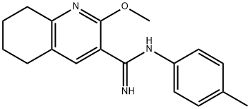3-Quinolinecarboximidamide, 5,6,7,8-tetrahydro-2-methoxy-N-(4-methylph enyl)-