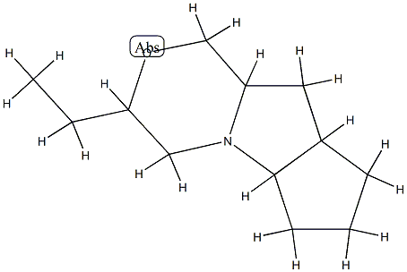 Cyclopenta[4,5]pyrrolo[2,1-c][1,4]oxazine, 3-ethyldecahydro-, (3-alpha-,5a-ba-,8a-ba-,9a-ba-)- (9CI)