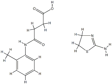 4-((2-Methylphenyl)amino)-4-oxobutanoic acid compd. with 4,5-dihydro-2 -thiazolamine (1:1)