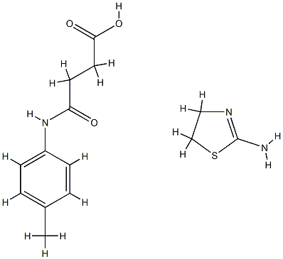 4-((4-Methylphenyl)amino)-4-oxobutanoic acid compd. with 4,5-dihydro-2 -thiazolamine (1:1)