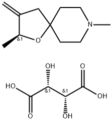 (S)-2β,8-Dimethyl-3-methylene-1-oxa-8-azaspiro[4.5]decane/(2R,3R)-2,3-dihydroxybutanedioic acid,(1:1)