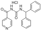 4-Pyridinecarboxamide, N-(((diphenylmethyl)amino)carbonyl)-, monohydro chloride