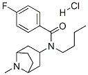 N-butyl-4-fluoro-N-(8-methyl-8-azabicyclo[3.2.1]oct-3-yl)benzamide hyd rochloride