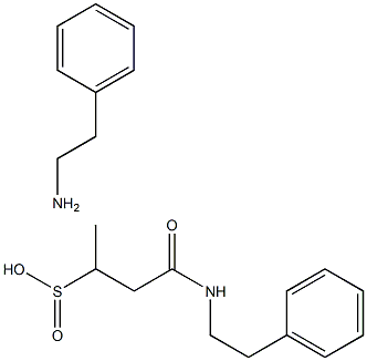 4-Oxo-4-((2-phenylethyl)amino)-2-butanesulfinic acid compd. with benze neethanamine (1:1)