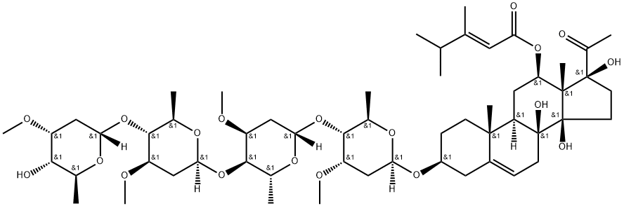 Otophylloside B 4||-||||-||||-||-O-alpha-L-cymaropyranoside