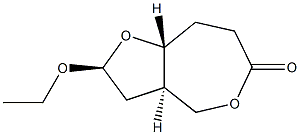 Furo[3,2-c]oxepin-6(4H)-one,2-ethoxyhexahydro-,(2alpha,3abta,8aalpha)-(9CI)