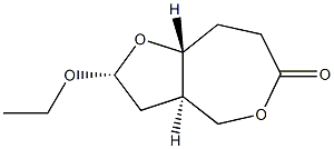 Furo[3,2-c]oxepin-6(4H)-one,2-ethoxyhexahydro-,(2alpha,3aalpha,8abta)-(9CI)