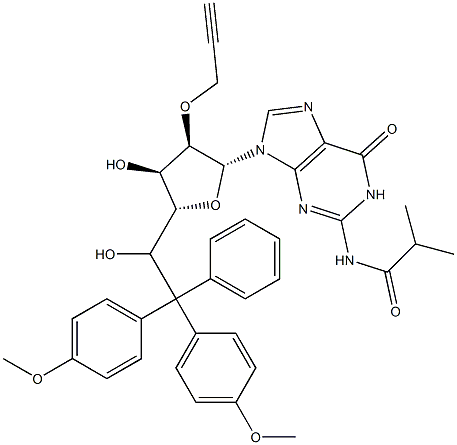 N2-iso-Butyroyl-5||-||-(4,4||-||-dimethoxytrityl)-2||-||-O-propargylguanosine