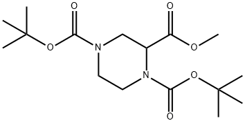 1,4-双(BOC)-2-哌嗪甲酸甲酯