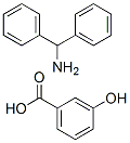 diphenylmethanamine, 3-hydroxybenzoic acid