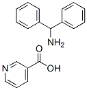 diphenylmethanamine, pyridine-3-carboxylic acid