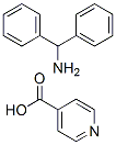 diphenylmethanamine, pyridine-4-carboxylic acid