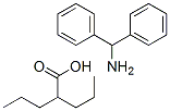 diphenylmethanamine, 2-propylpentanoic acid