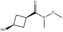Cyclobutanecarboxamide, 3-hydroxy-N-methoxy-N-methyl-, cis- (9CI)