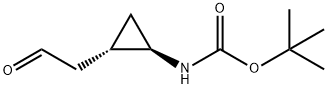 Carbamic acid, [2-(2-oxoethyl)cyclopropyl]-, 1,1-dimethylethyl ester, trans-