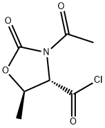 4-Oxazolidinecarbonyl chloride, 3-acetyl-5-methyl-2-oxo-, (4S-trans)- (9CI)